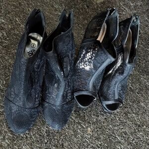 Ded 2 pairs of heels 👠 booties